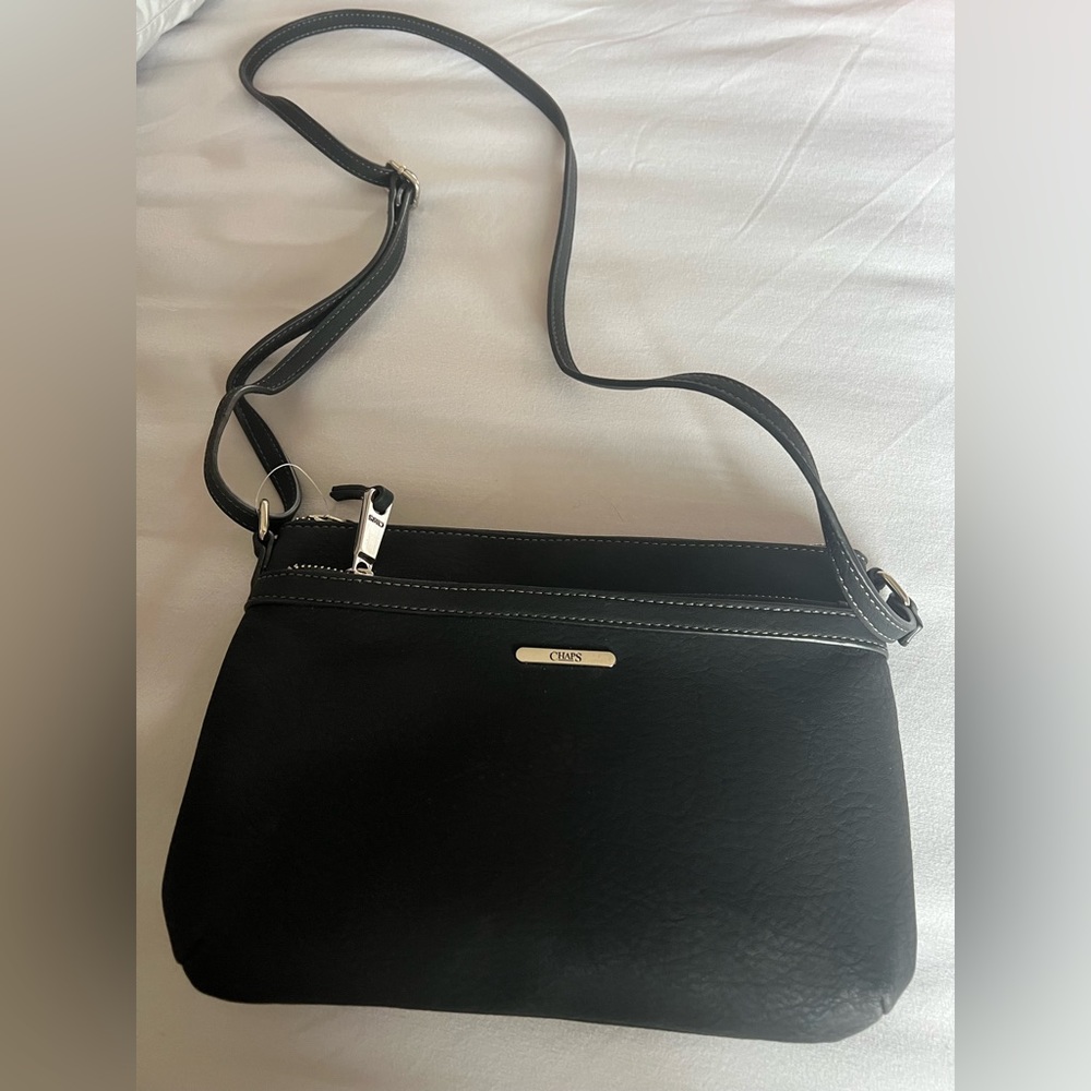 Black Chaps leather bag